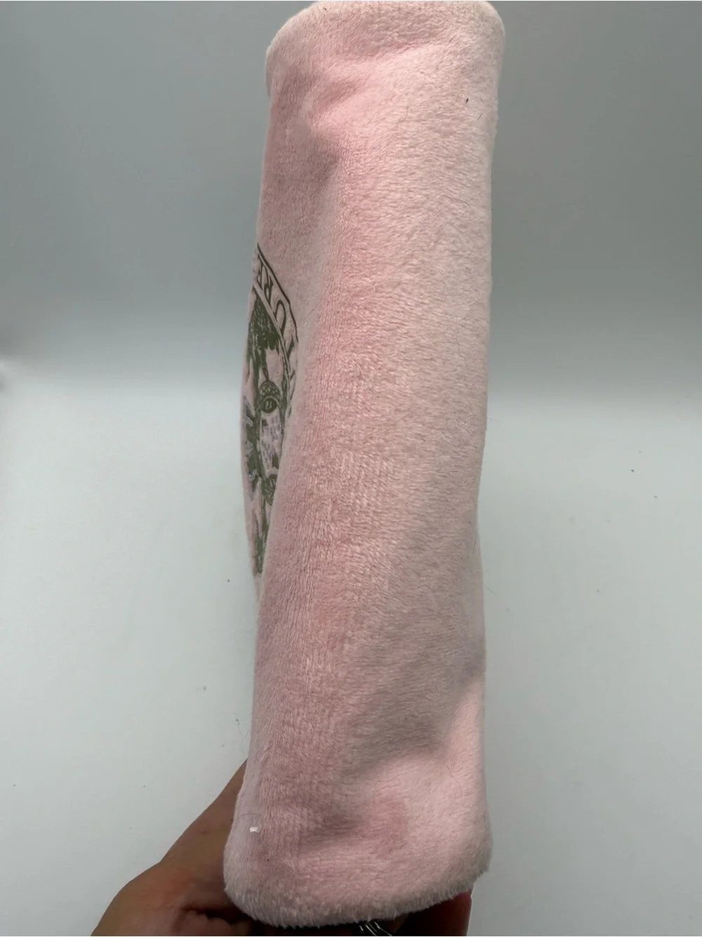 Juicy Couture Pink Velvet Cosmetic Pouch with Logo